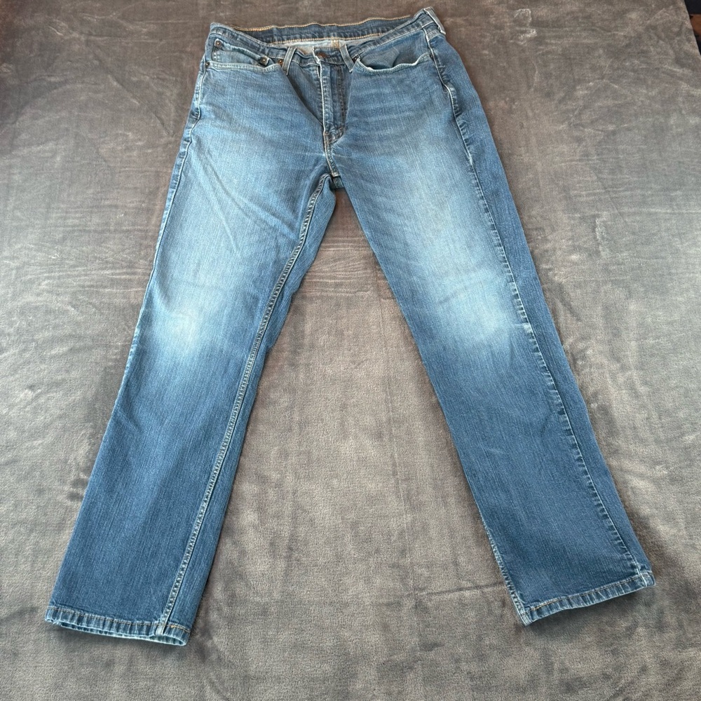 Levi's Jeans Mens 34x32 Blue 514 Straight Medium‎ Wash Denim
